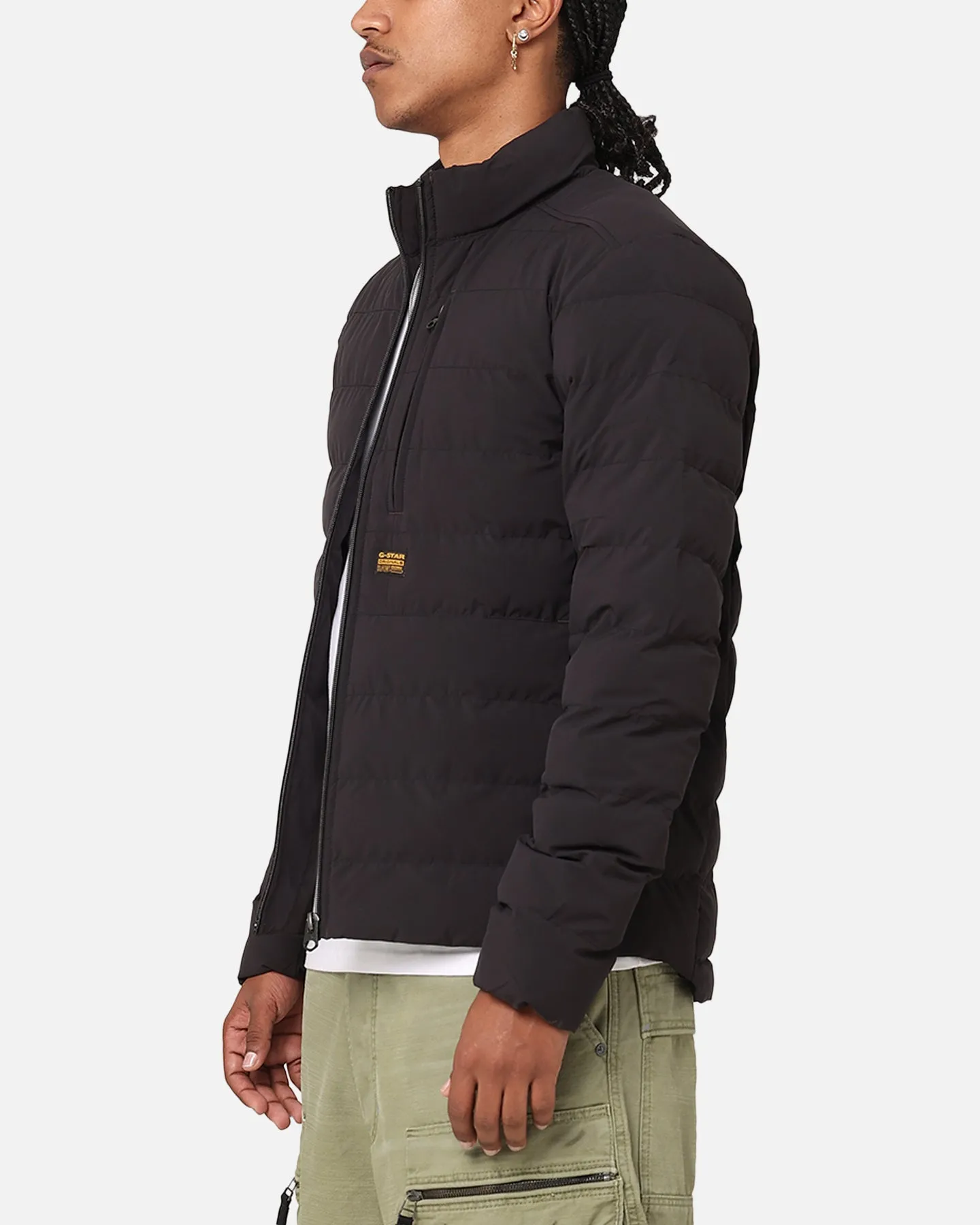 G-Star Foundation Liner Padded Jacket Dark Black Rain Safe Tech Utility