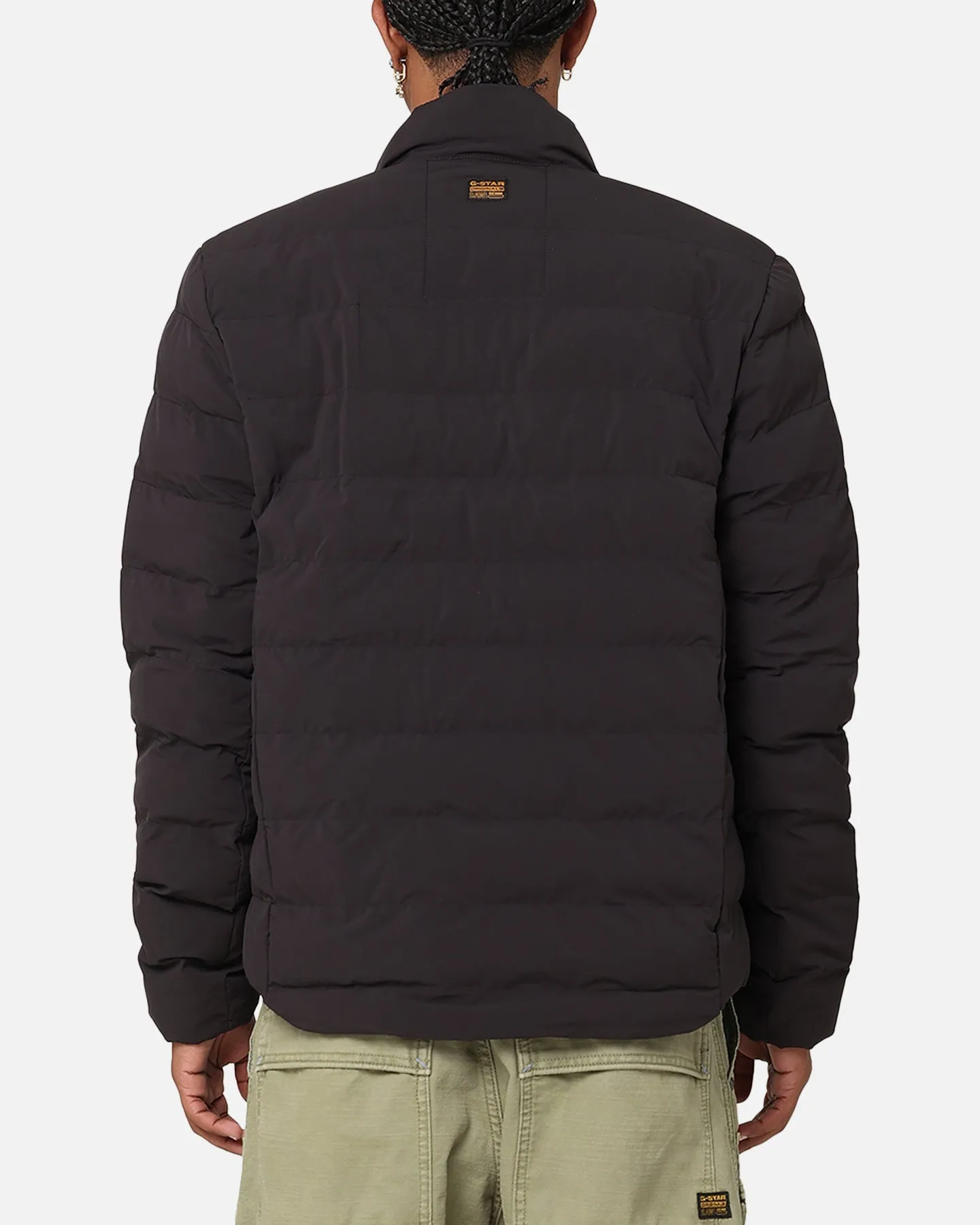 G-Star Foundation Liner Padded Jacket Dark Black Multi Pocket Configuration Patchwork