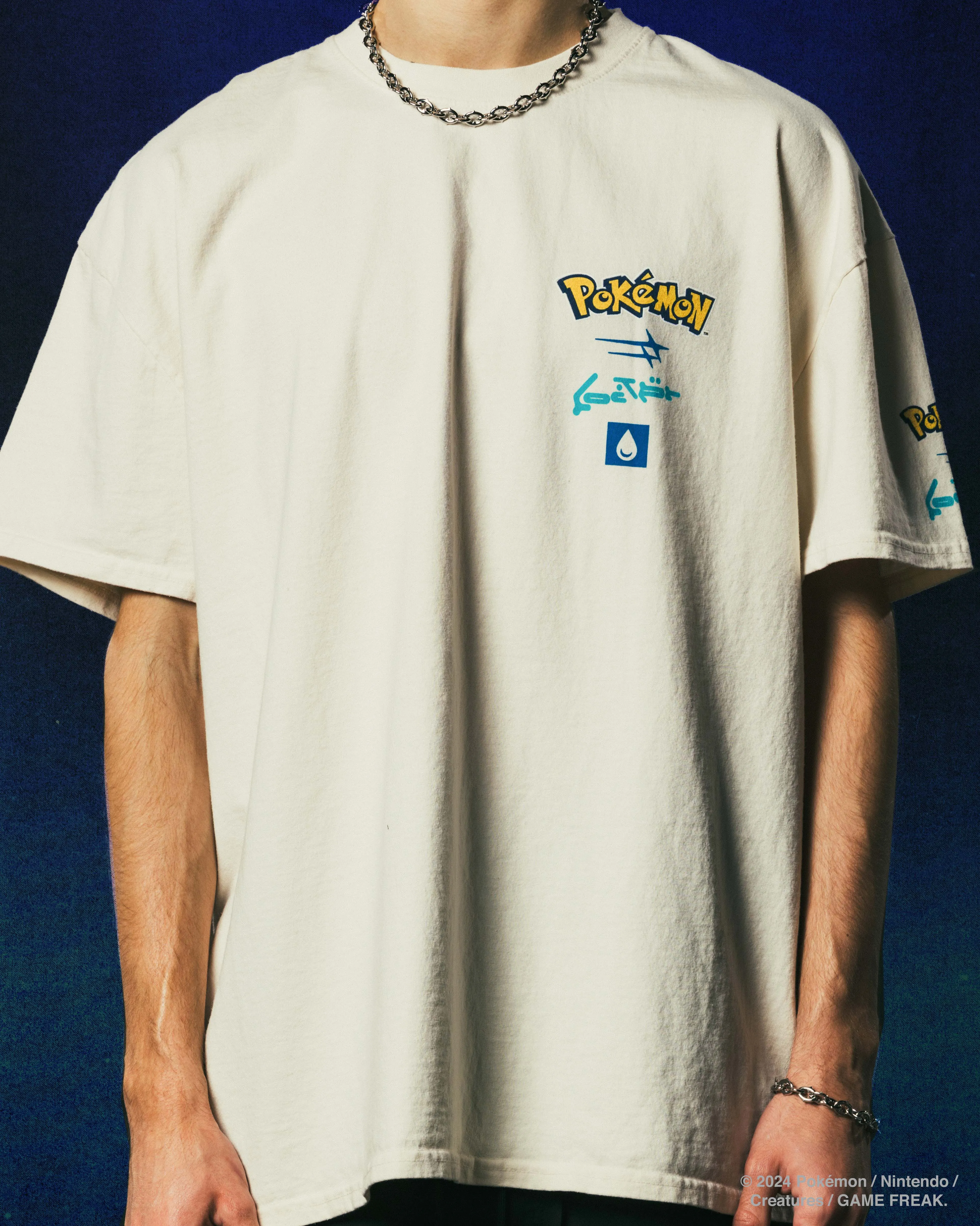 sporty and comfortable waterproof Pok??mon By Loiter Squirtle Heavyweight T-Shirt Off White