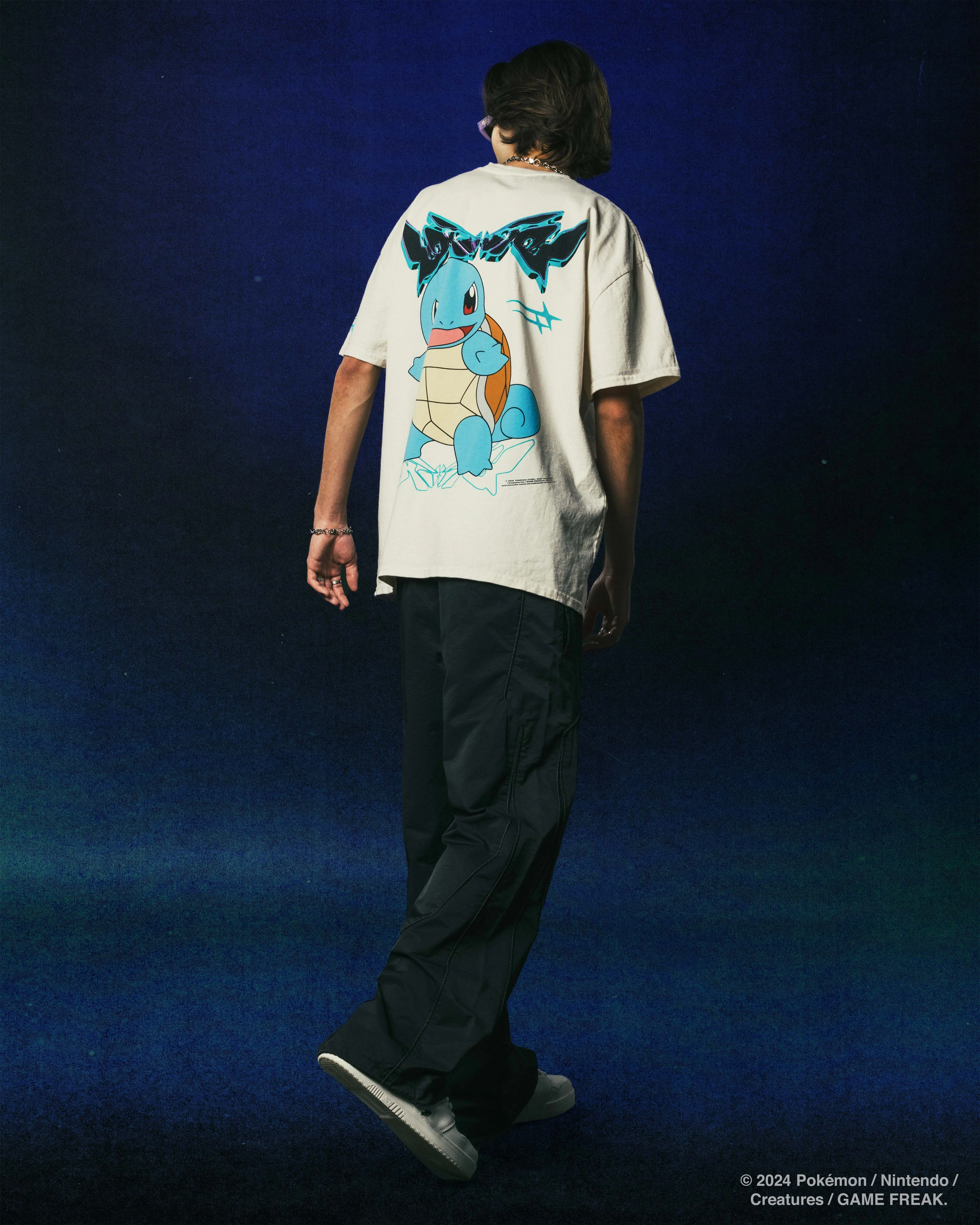 Pok??mon By Loiter Squirtle Heavyweight T-Shirt Off White Layered Comfort Rayon blend