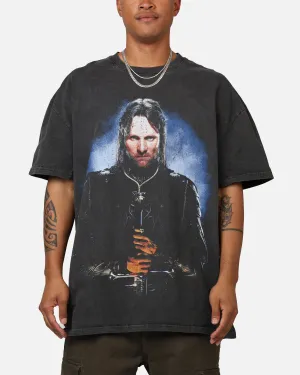 Essential Clothing stain resistant coating American Thrift X The Lord Of The Rings Aragorn Heavyweight Vintage T-Shirt Black Wash