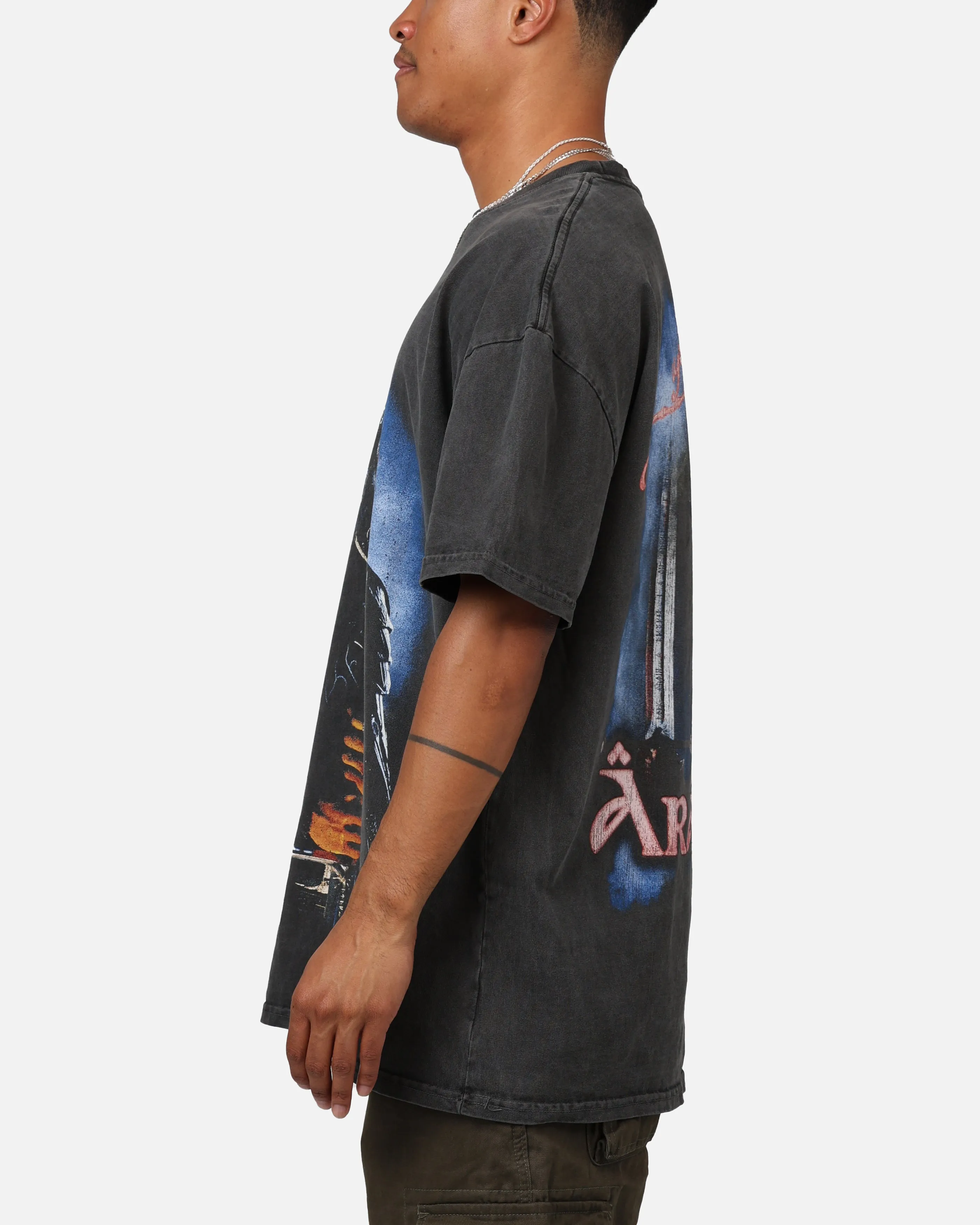 Urban Trend Look American Thrift X The Lord Of The Rings Aragorn Heavyweight Vintage T-Shirt Black Wash