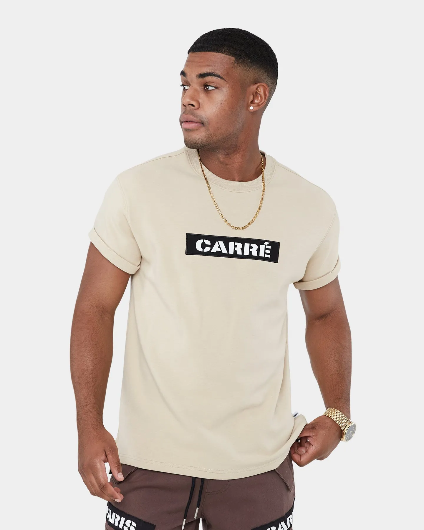 SeamlessConstruction Outdoor Leisure Carr?? Militant Short Sleeve T-Shirt Stone