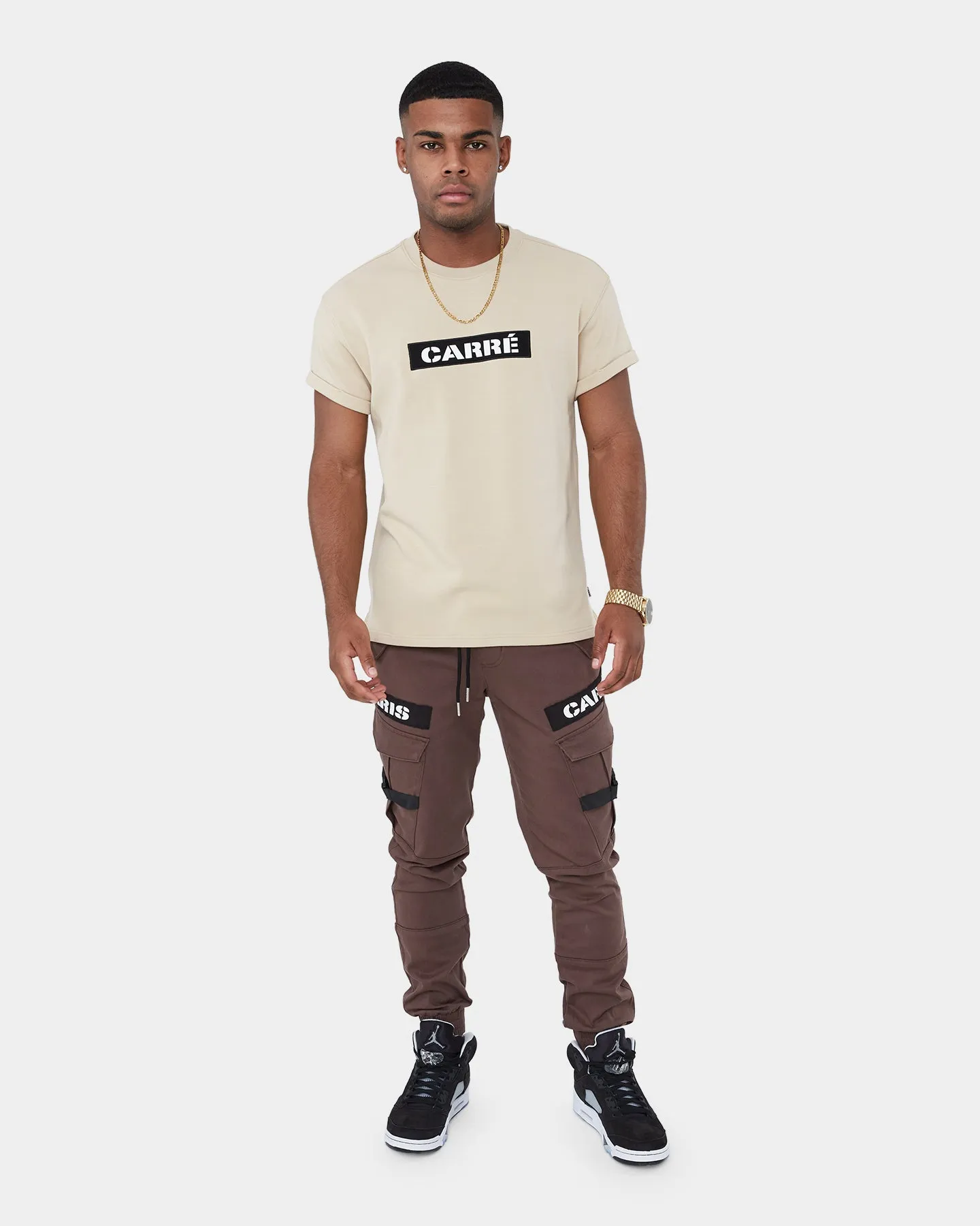 Carr?? Militant Short Sleeve T-Shirt Stone Bold Design
