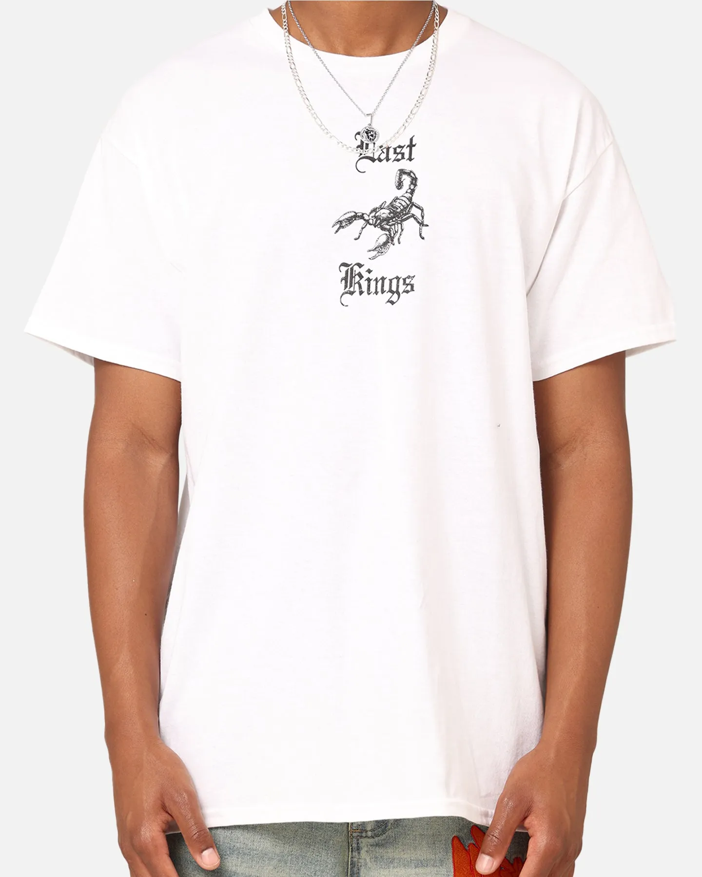Last Kings Scorpion T-Shirt White Chilly Day Comfort