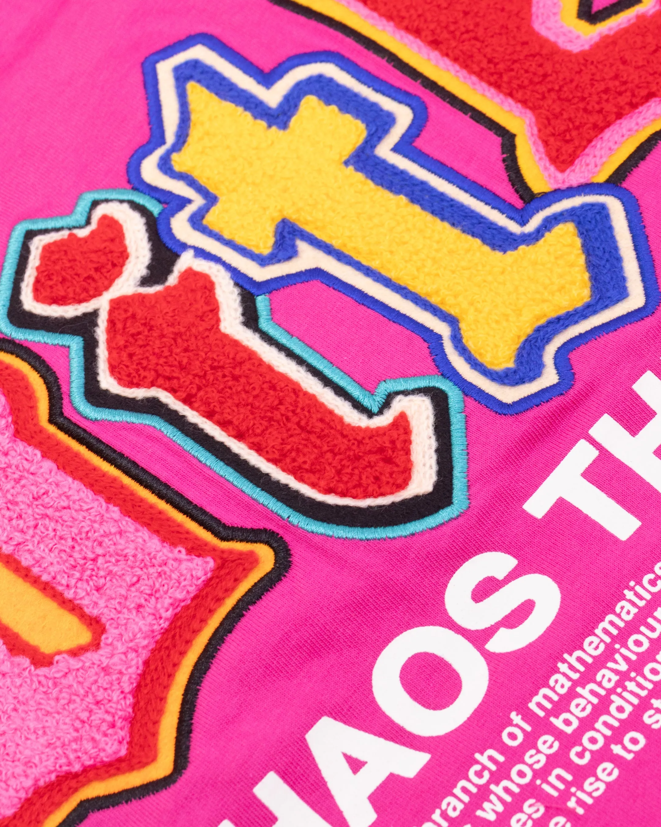 Loiter Chaos Theory T-Shirt Hot Pink Lightweight Comfort Wear