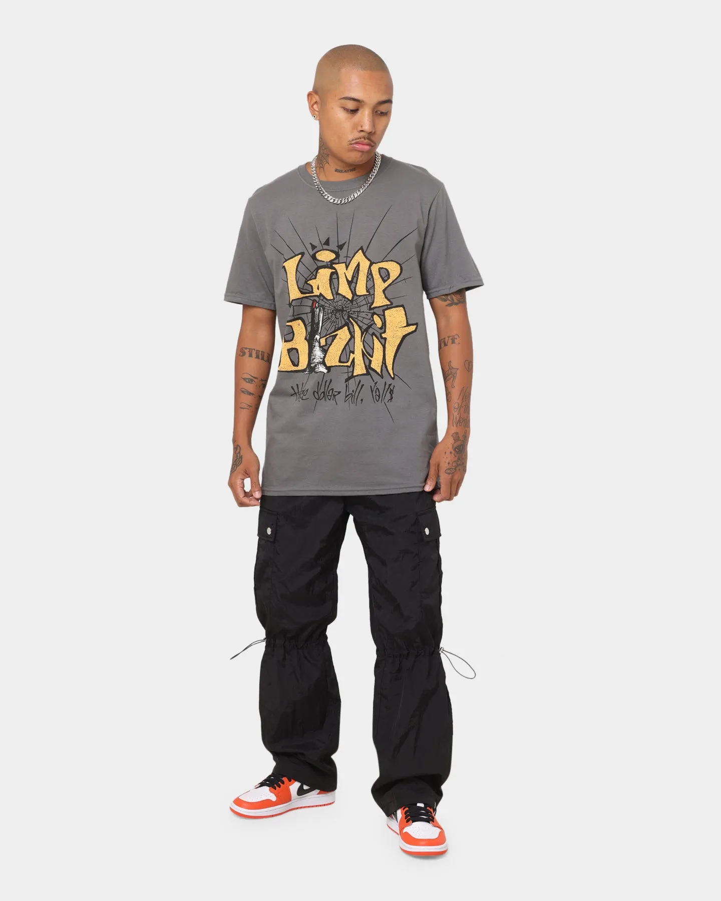Chill Vibes graduation Limp Bizkit Dollar Bill T-Shirt Grey