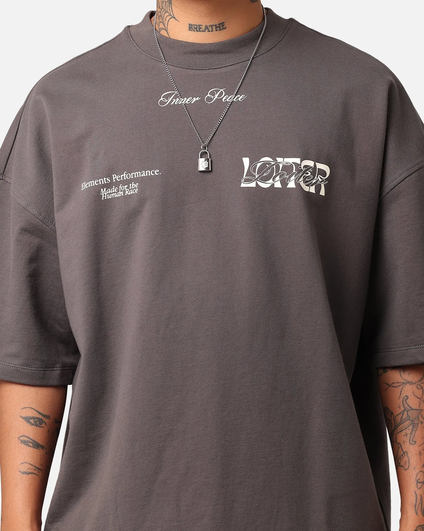 Basic Top Outdoor Outfit Style Loiter Art Studio Premium T-Shirt Grey