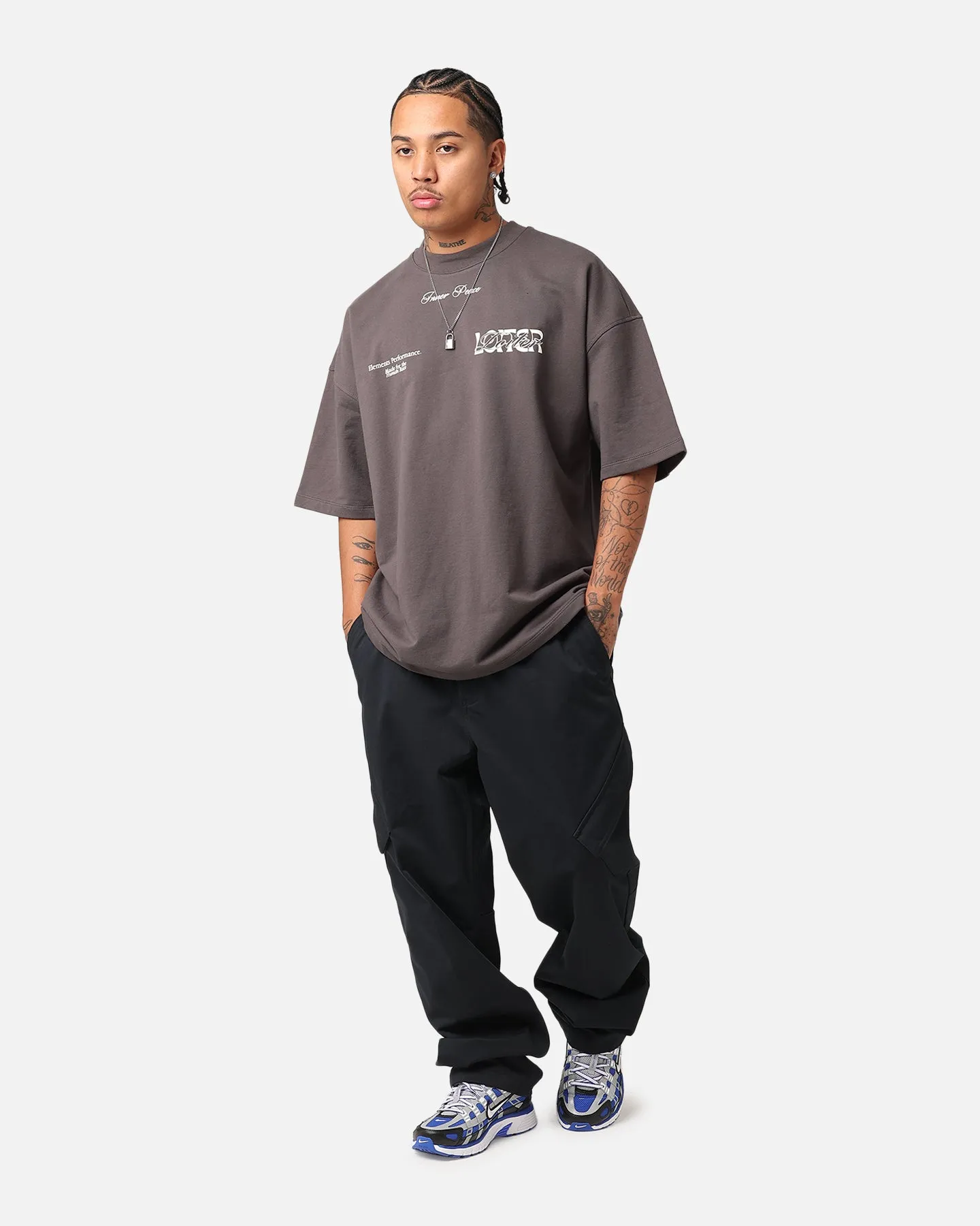 Loiter Art Studio Premium T-Shirt Grey Timeless Layering long sleeved