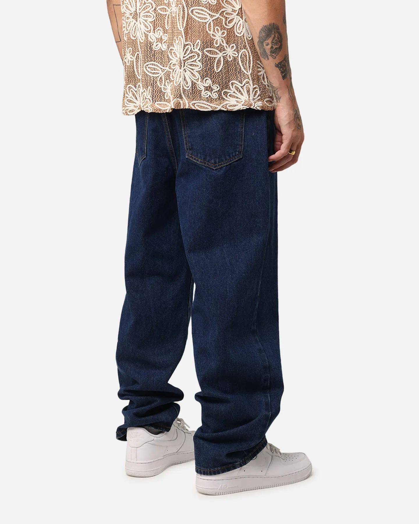 XXIII Tie Lace Baggy Jeans Stonewash Indigo Water-resistant City Wear