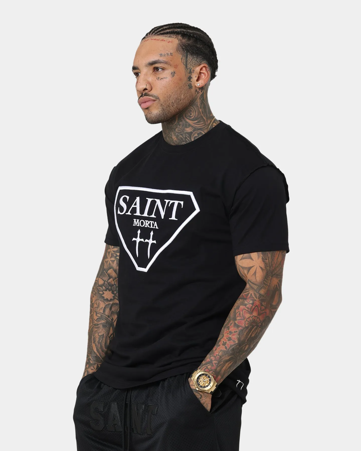 Cozy Vibe Saint Morta Liberty Lafayette T-Shirt Black/White