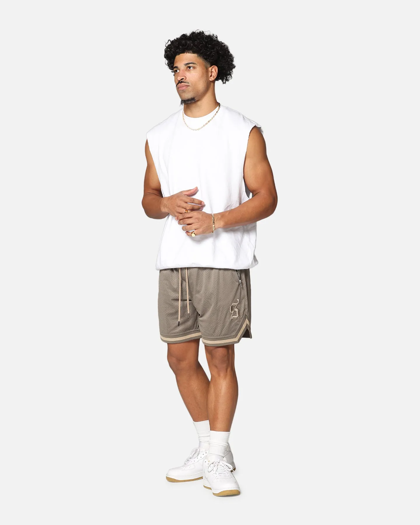 teen clothing Airy Fit Saint Morta Envogue Allstar Basketball Shorts Dark Brown