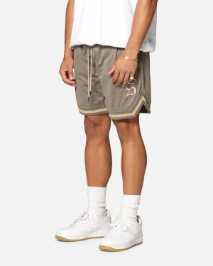 Compression Fit Saint Morta Envogue Allstar Basketball Shorts Dark Brown