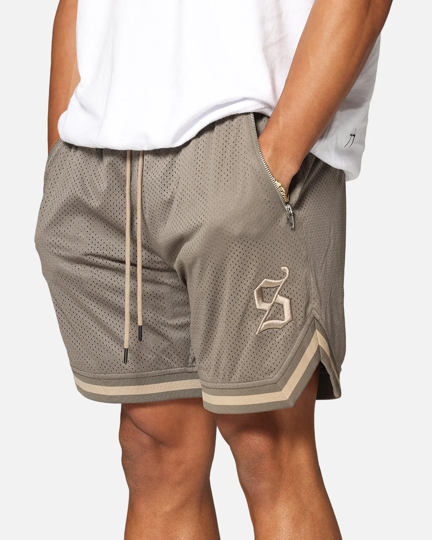 Dynamic Fit Bright Colors Saint Morta Envogue Allstar Basketball Shorts Dark Brown