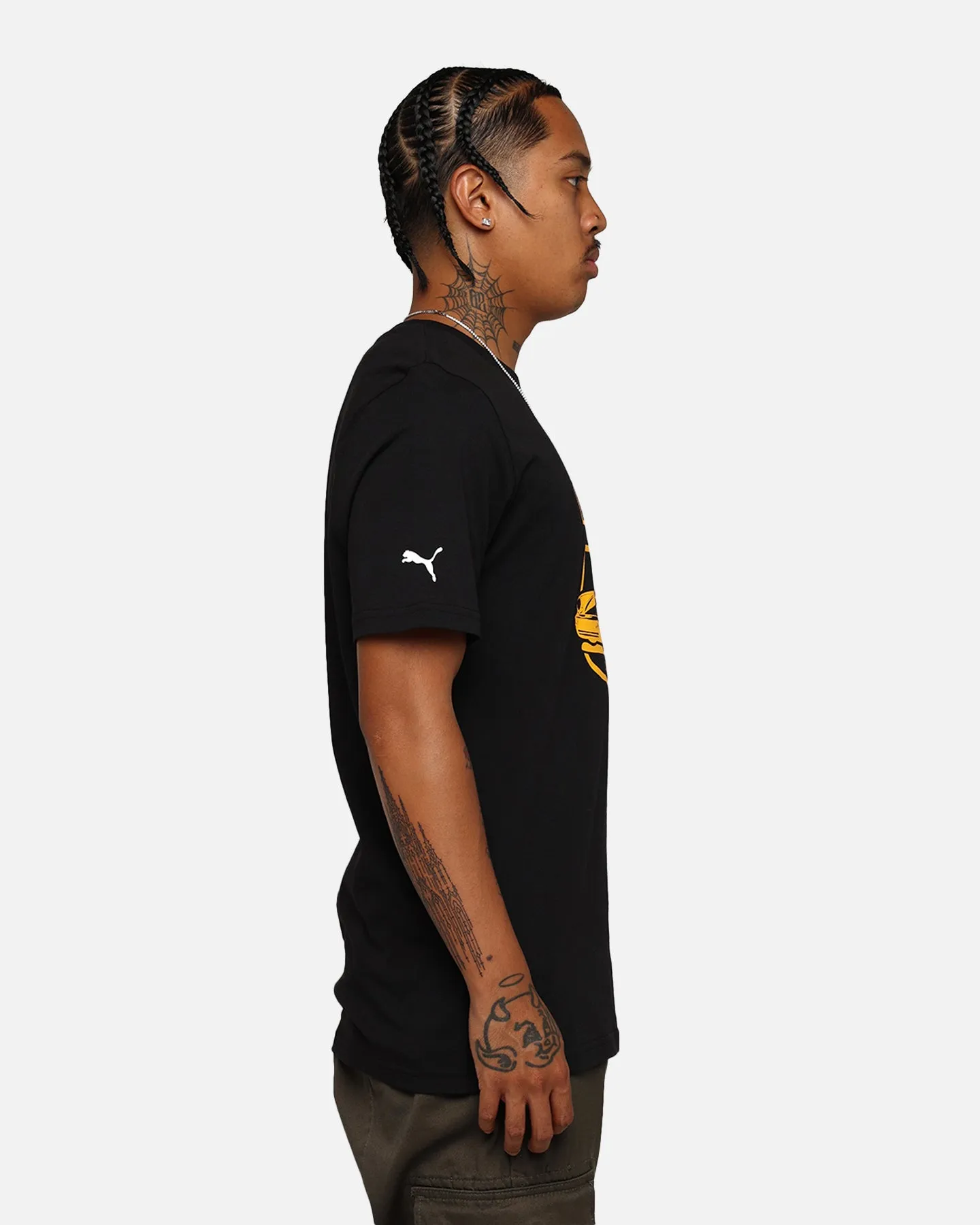 Puma X Porsche Legacy Garage Crew Las Vegas T-Shirt Puma Black Non Restrictive Fit Modern Outfit