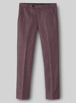 Highlander Purple Herringbone Tweed Pants Convertible Cuff Mechanism Quick Dry Material