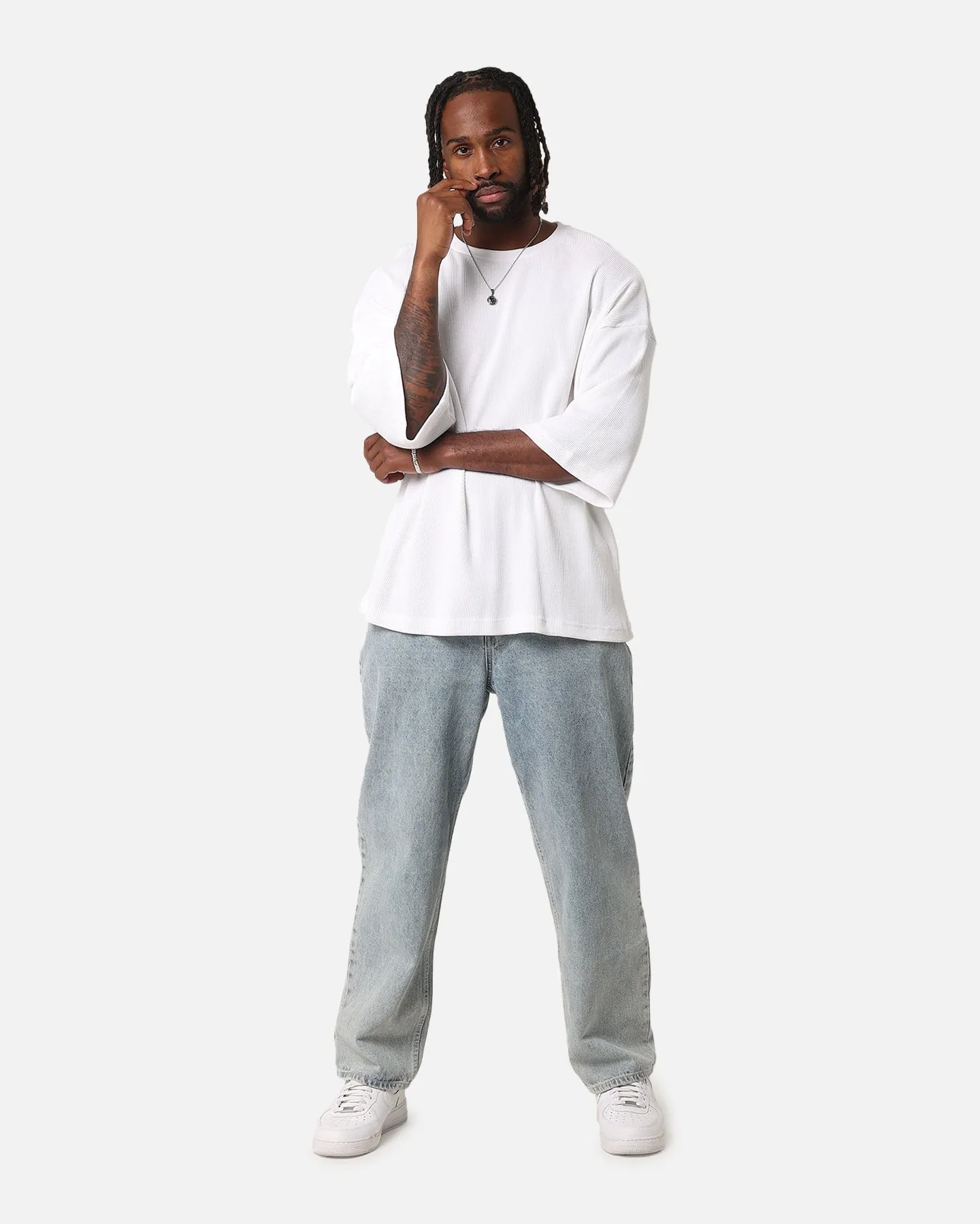 Running Speed Outdoor Look XXIII Waffle Midsleeve T-Shirt White