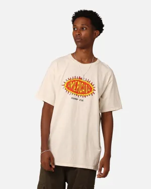 Quick-Drying Shirt Cool Weather Wear American Thrift Americana Surf Co. T-Shirt Off White