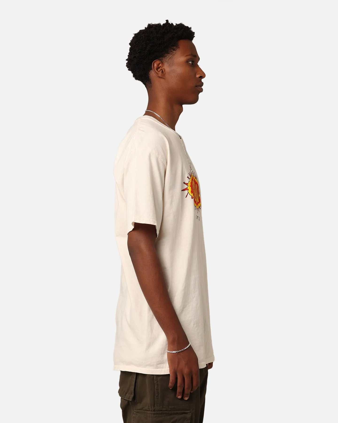 Oversized Cut American Thrift Americana Surf Co. T-Shirt Off White