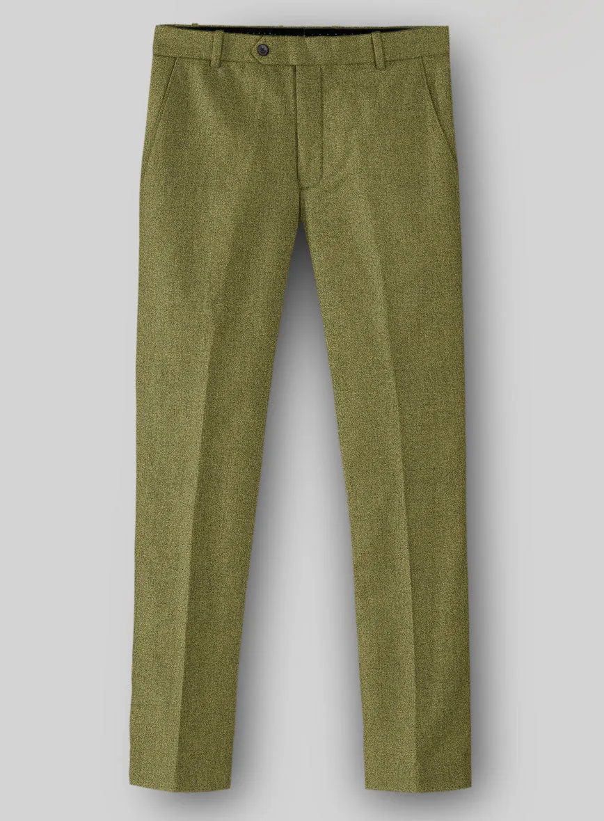 Naples Festa Green Tweed Pants Relaxed Style Polished Appearance