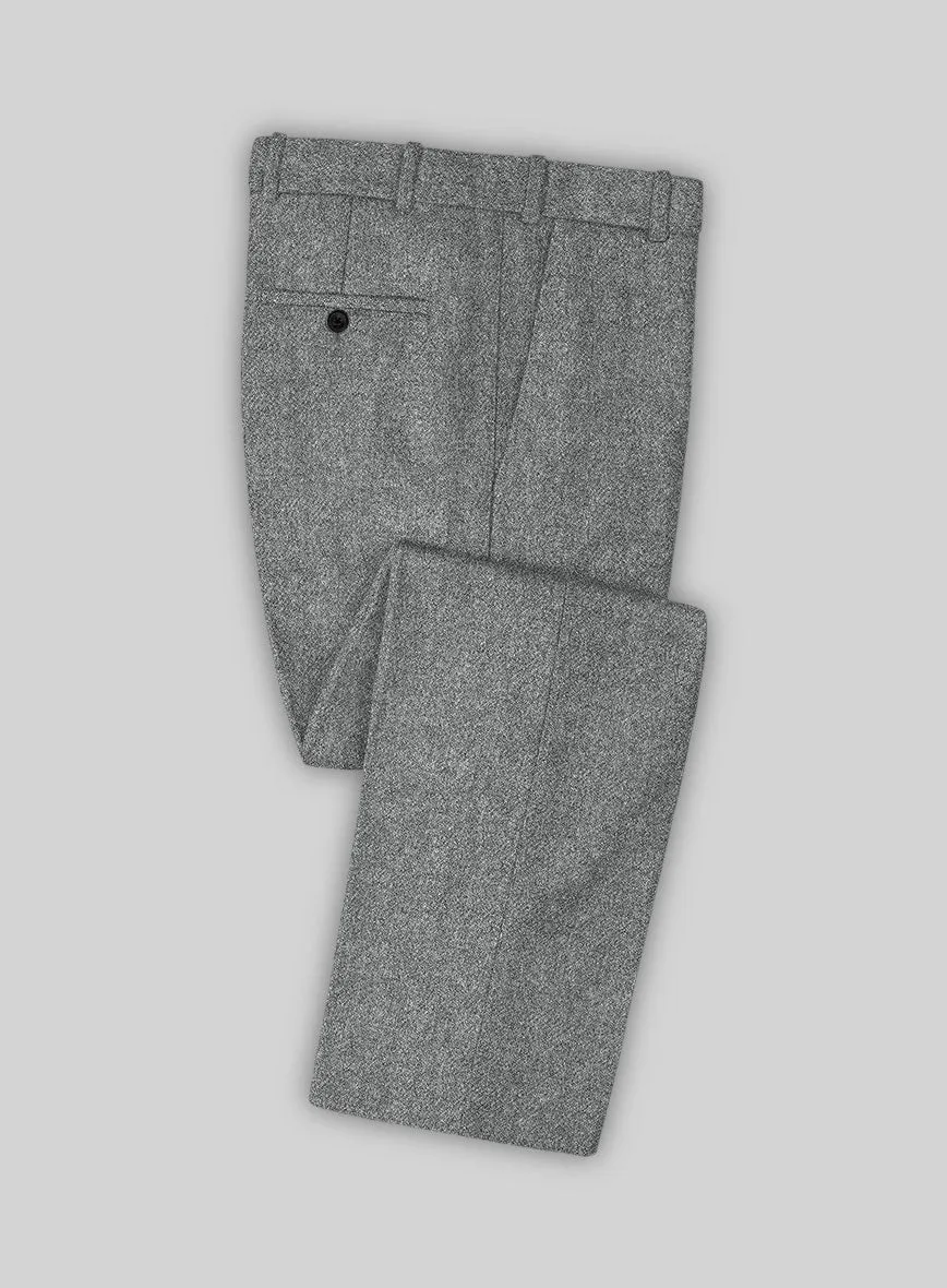 Highlander Light Gray Tweed Pants Tailored Ventilation System Perfect Business Fit