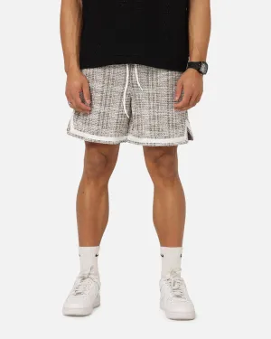 XXIII Textured Ball Shorts Brown/Cream Warm Tracksuit