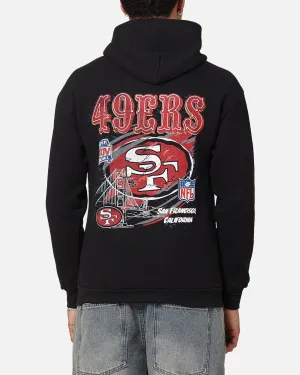 Mitchell & Ness San Francisco 49ers Flames Hoodie Faded Black Bohemian style