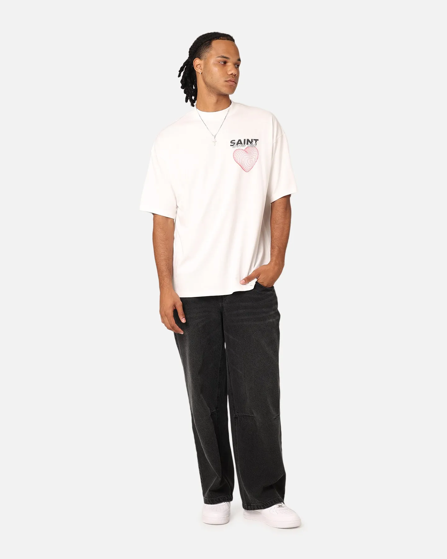 NonIrritatingTags Saint Morta Lovers Club T-Shirt Off White