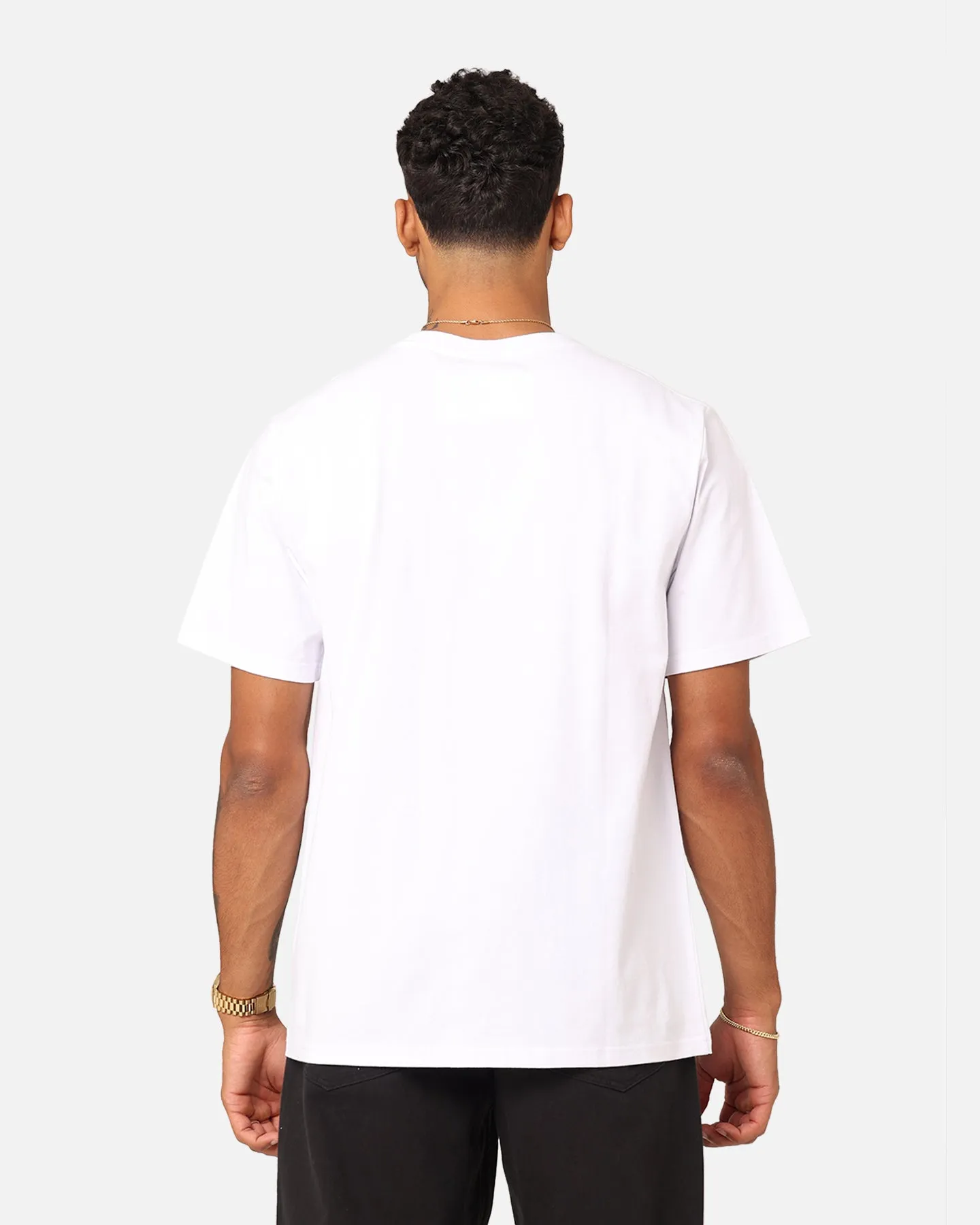 Yarn Dyed Fabric Playboy Playboy Lockup T-Shirt White