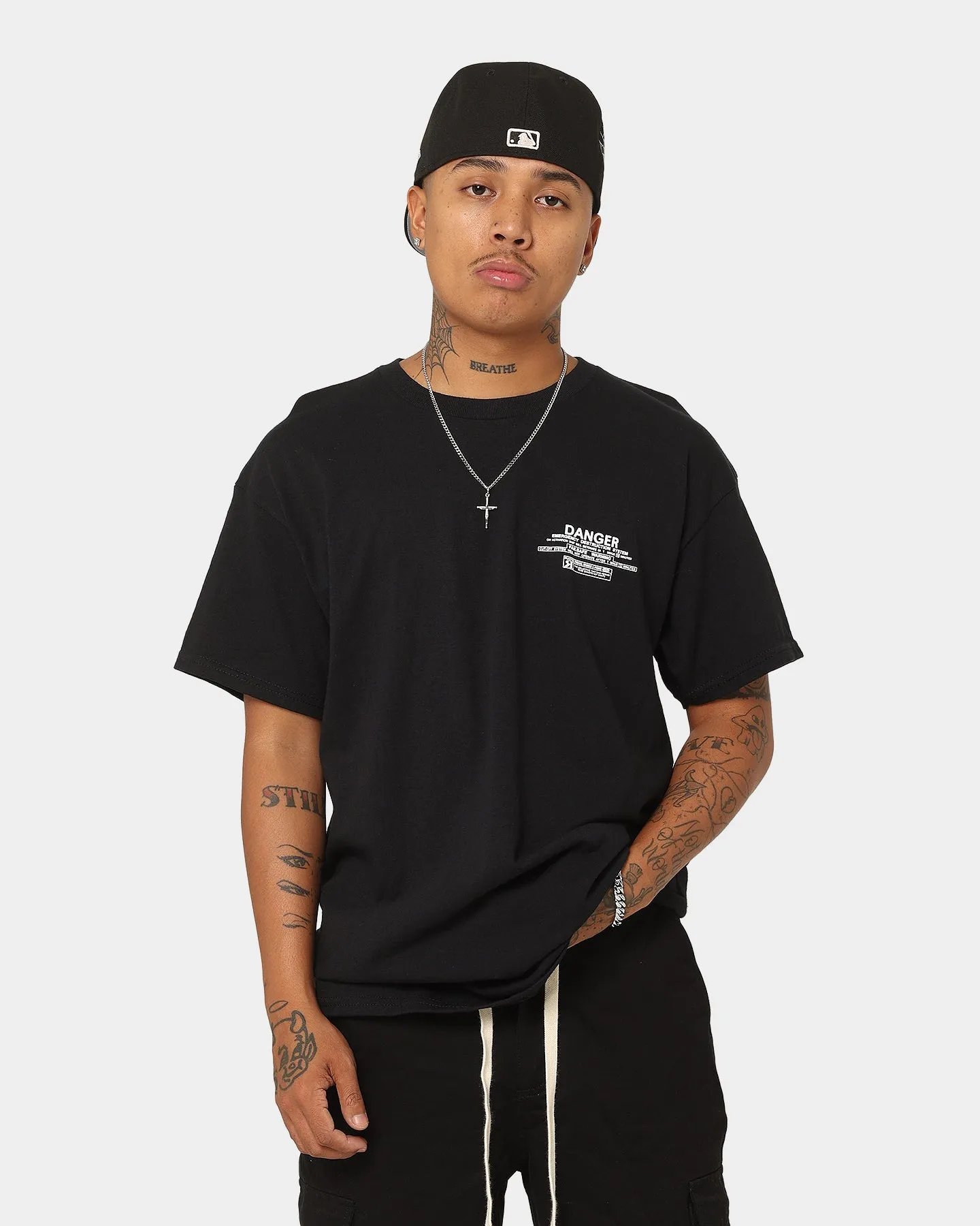 Rats Get Fat Danger T-Shirt Black Chilly Comfort