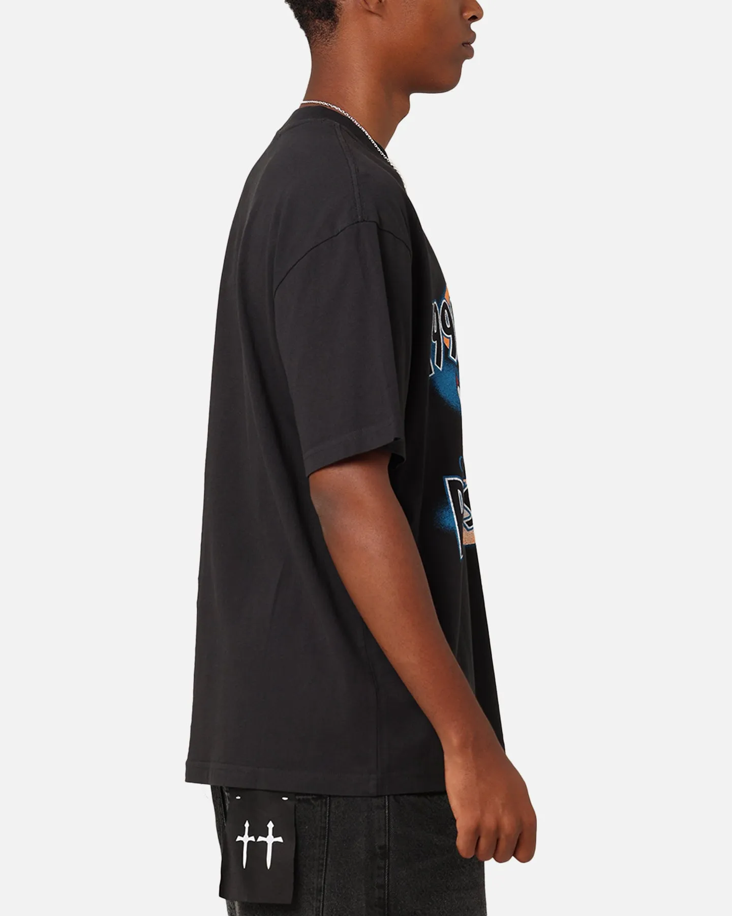 Weekend Trend City Outfit Mitchell & Ness Chicago Bulls Vs. Utah Jazz T-Shirt Faded Black