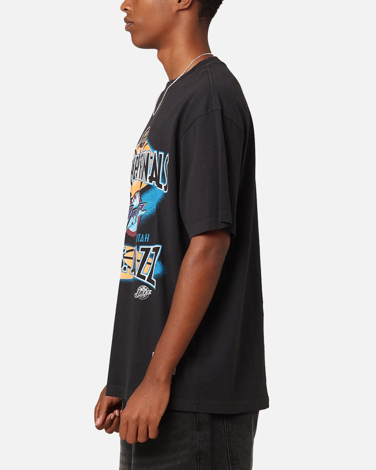 Fresh Style Trend Mitchell & Ness Chicago Bulls Vs. Utah Jazz T-Shirt Faded Black