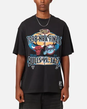 Mitchell & Ness Chicago Bulls Vs. Utah Jazz T-Shirt Faded Black Bohemian