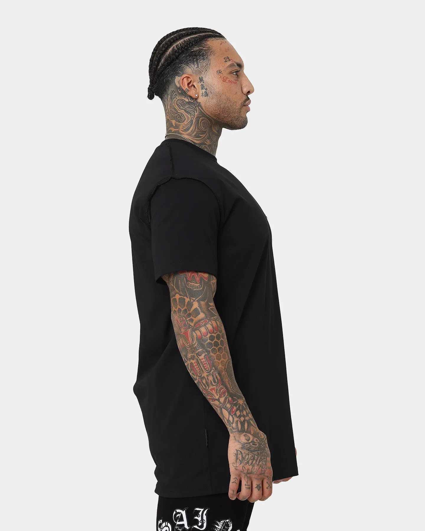Saint Morta Blazer Lafayette T-Shirt Black High Density Knit Relaxed Design