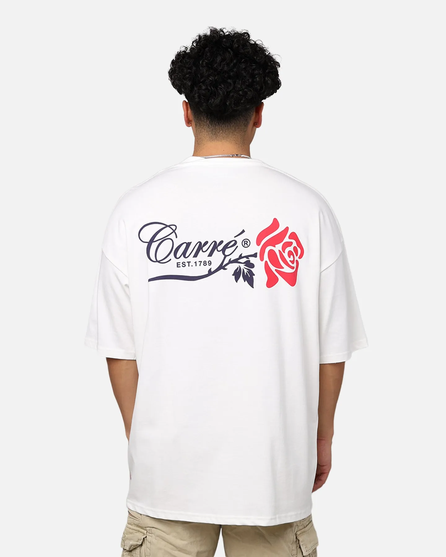 Carr?? Rara Oversized T-Shirt Off White Raw Hem Finish Smart Comfort
