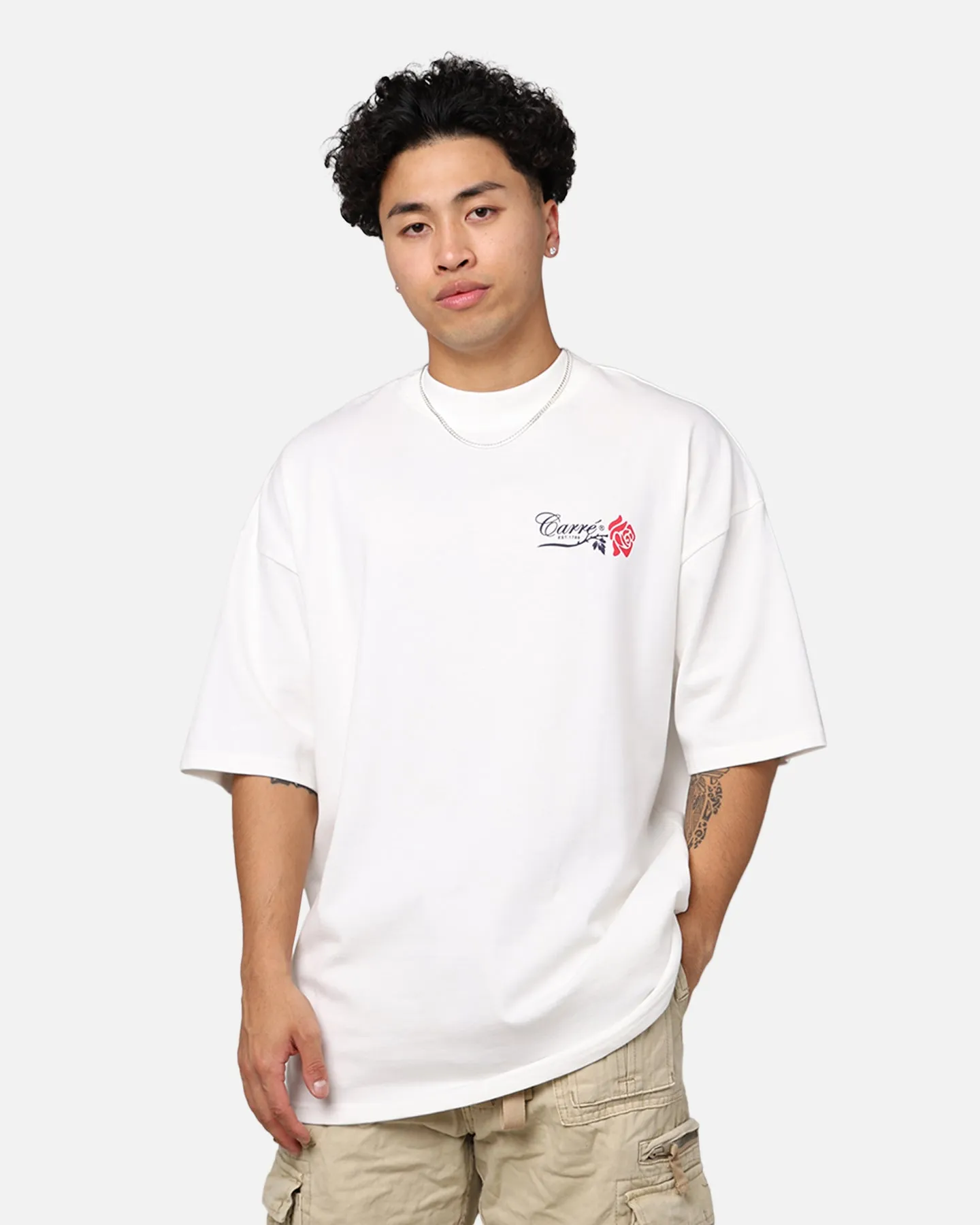 Comfortable Casual Carr?? Rara Oversized T-Shirt Off White