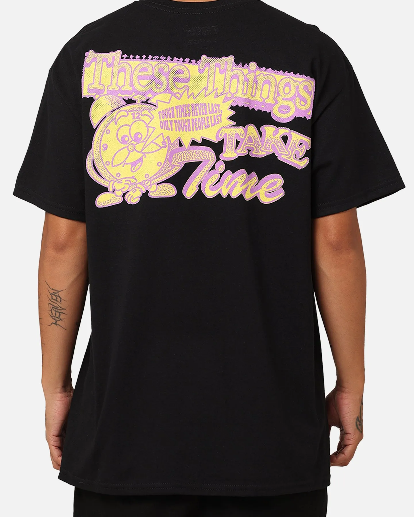 Perfectly Fit Fashion-Forward Fit Rats Get Fat Time T-Shirt Black