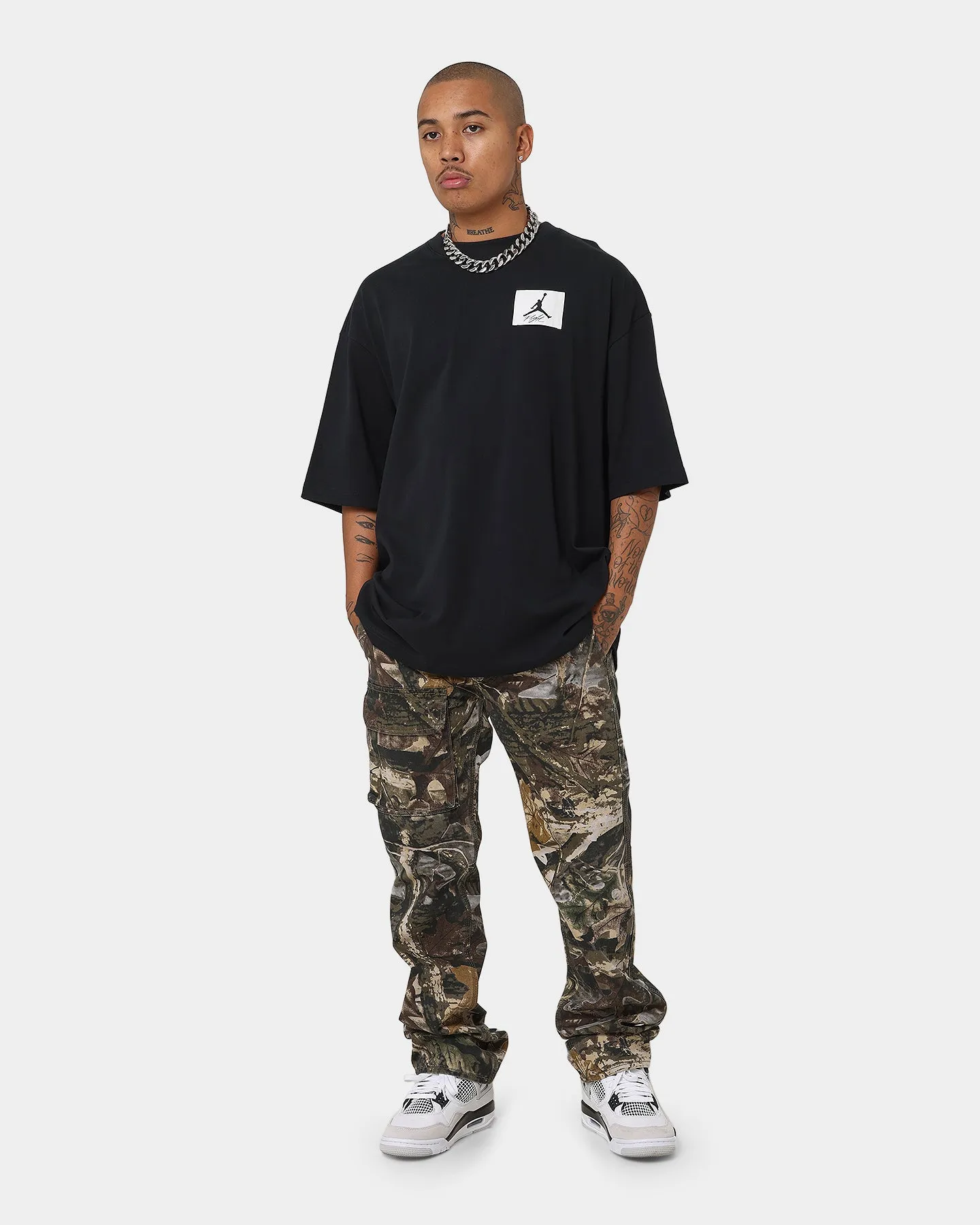 Simple Fit Jordan Flight Essential Oversized T-Shirt Black