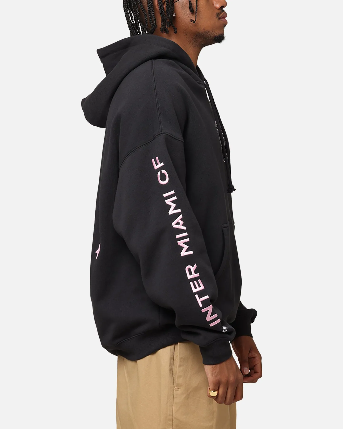 Reinforced Edges Mitchell & Ness Inter Miami CF Angles Hoodie Faded Black
