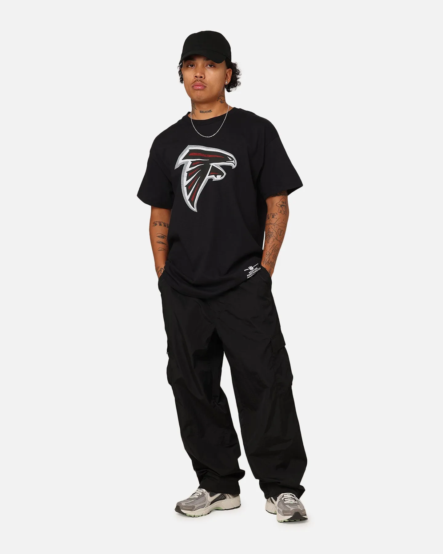 Sports Apparel Majestic Athletic Atlanta Falcons Team Crest T-Shirt Black