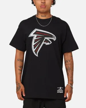 Tagless Design Modern Layer Majestic Athletic Atlanta Falcons Team Crest T-Shirt Black