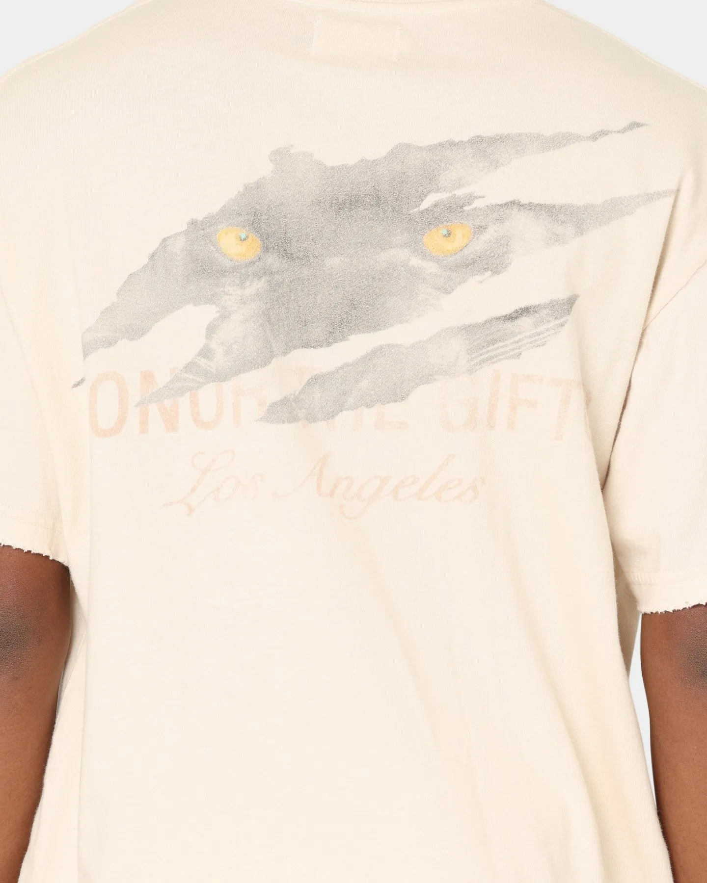 Honor The Gift Cinema T-Shirt Cream Stretchable Armholes