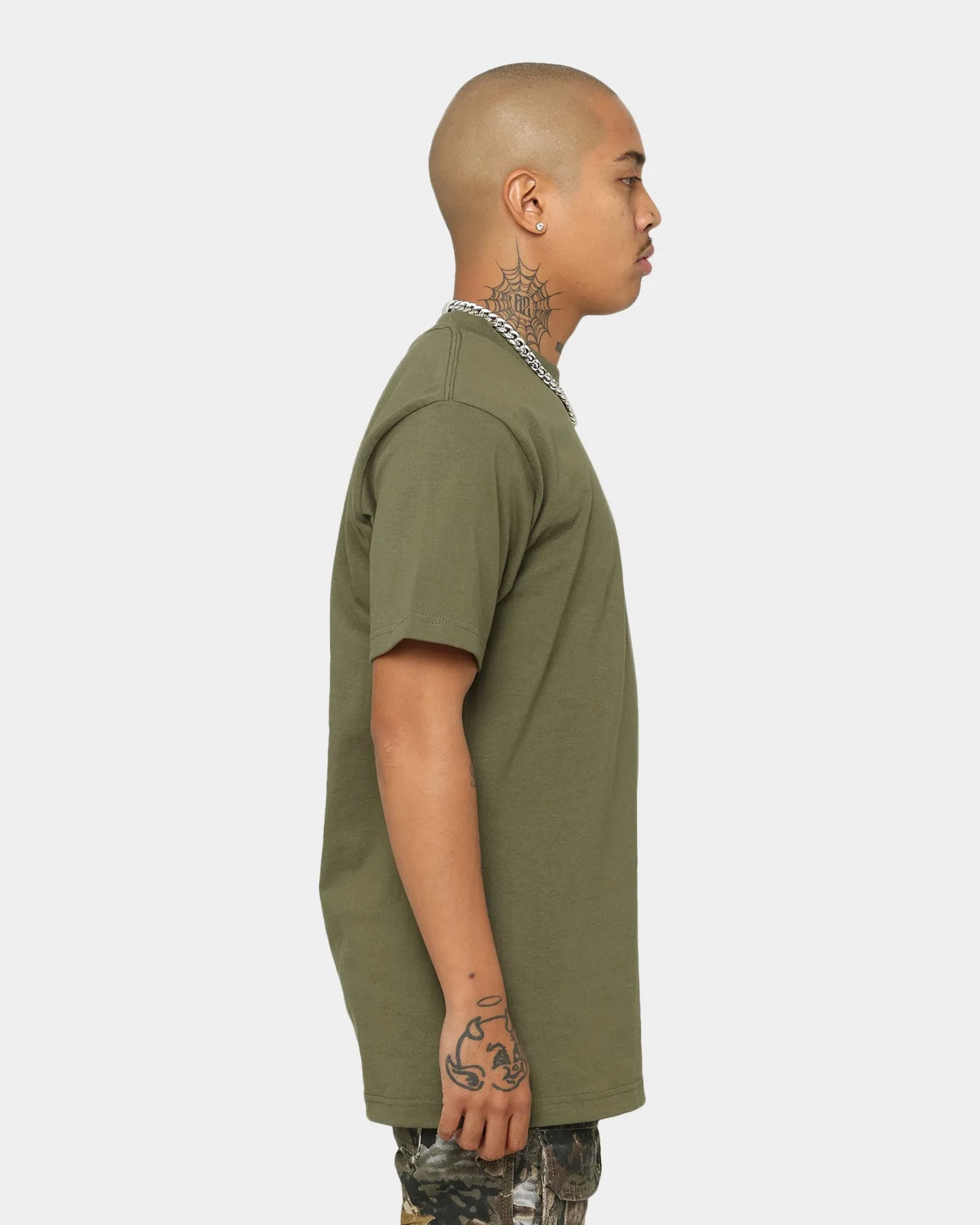 Trendy Vibe Shaka Wear Max Heavyweight Short Sleeve T-Shirt Olive