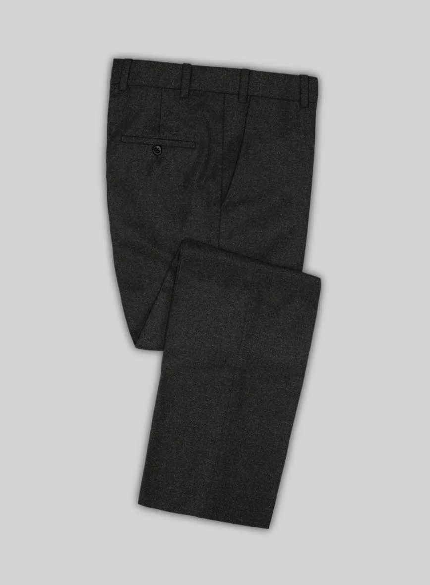 Refined Layer Sharp Comfort Light Weight Hamburg Charcoal Tweed Pants