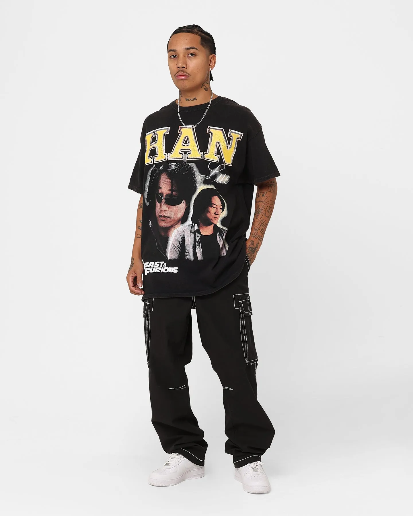 Goat Crew X Fast & Furious Han Lue Vintage T-Shirt Black Wash Modern Layer