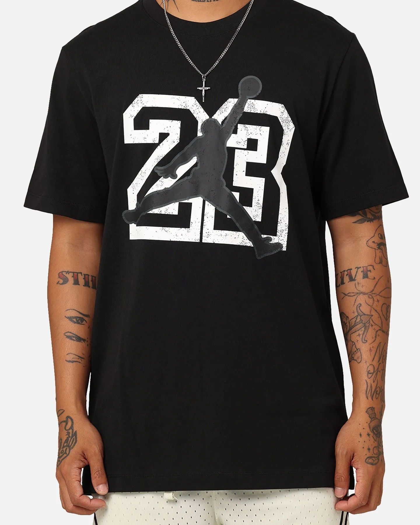Jordan Flight Essentials T-Shirt Black/White Cozy Wear