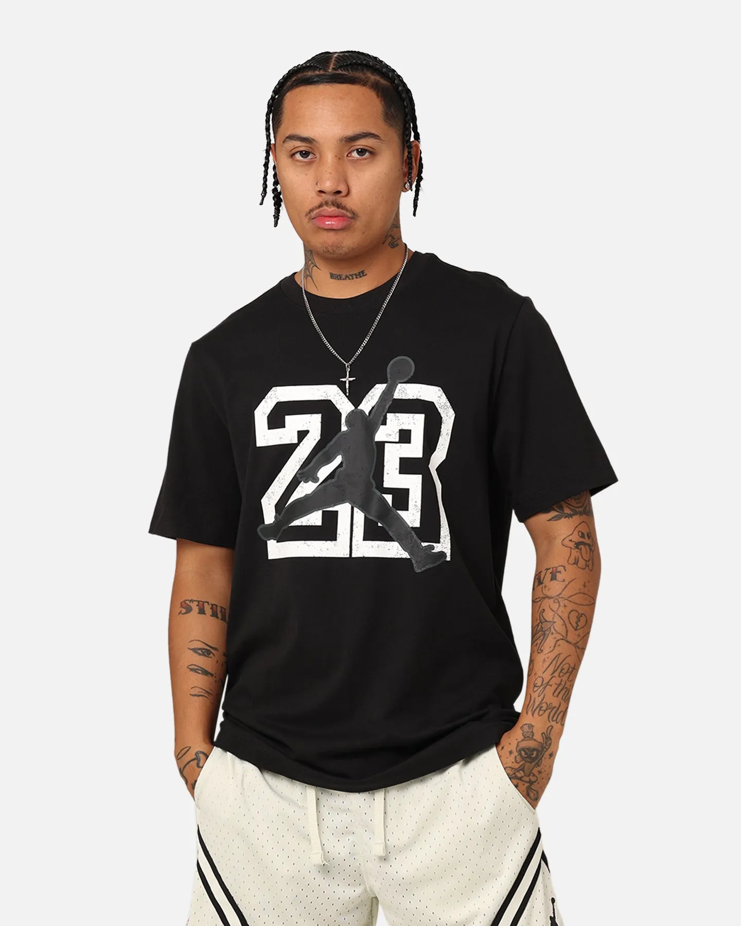 Street Comfort Style Jordan Flight Essentials T-Shirt Black/White