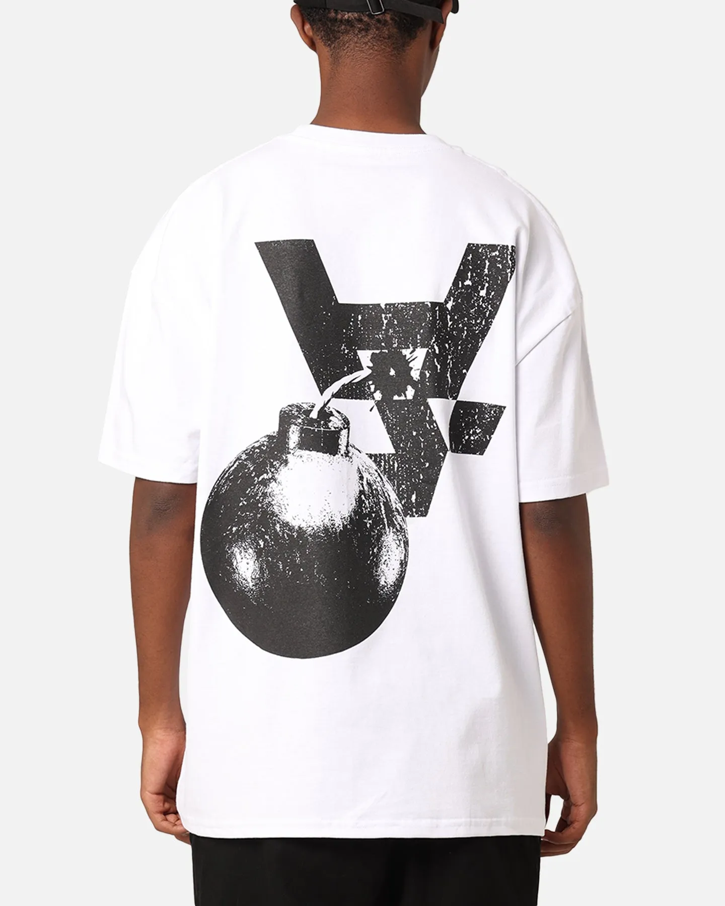 ReinforcedShoulderPanels Outdoor Trend Look The Anti Order Explosive T-Shirt White
