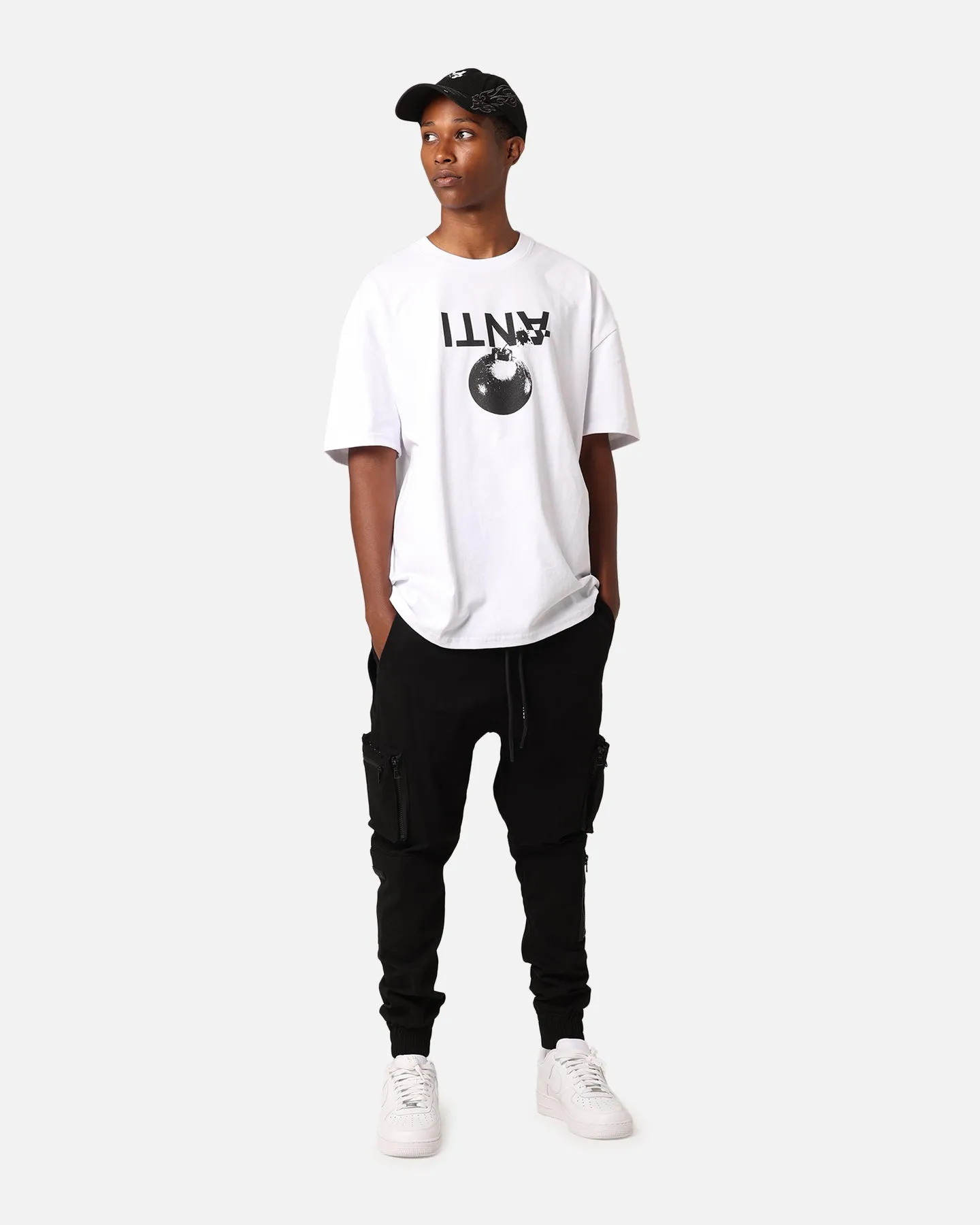 The Anti Order Explosive T-Shirt White Stretch Knit Active Trend