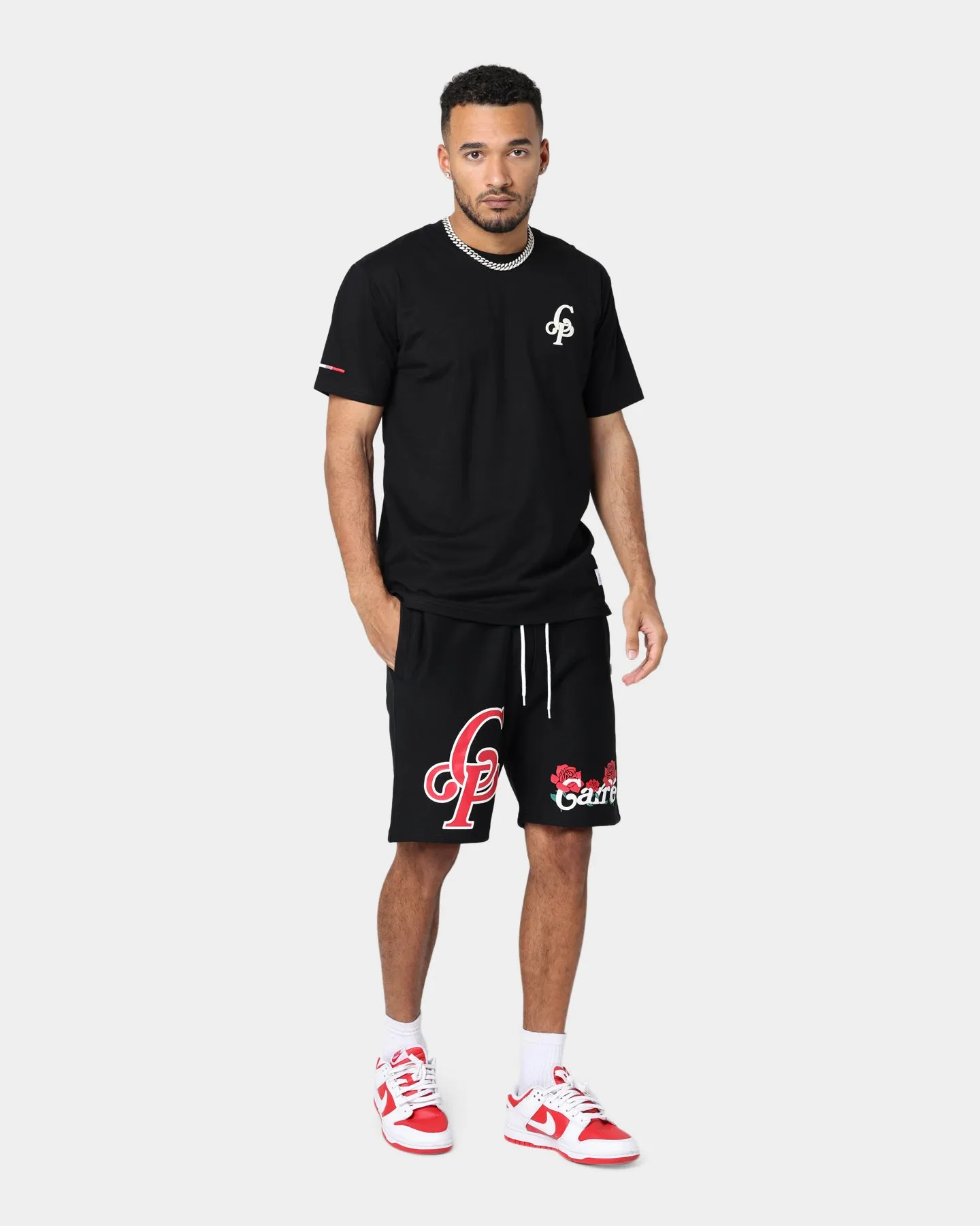 Carre Volle Rose Vintage T-Shirt Black Regular Fit